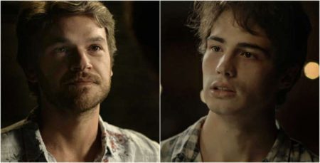 Miguel (Emilio Dantas) e Valentim (Danilo Mesquita) em “Segundo Sol”