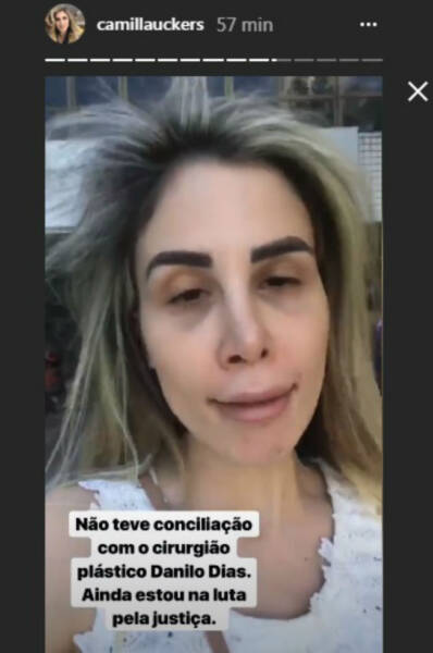 Camilla Uckers relatou situação após audiência de conciliação