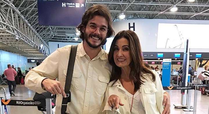 Túlio Gadêlha e Fátima Bernardes embarcam para primeira viagem internacional juntos