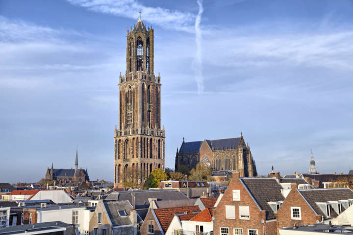 Dom Tower of St Martin's Cathedral in Utrecht, Netherlands