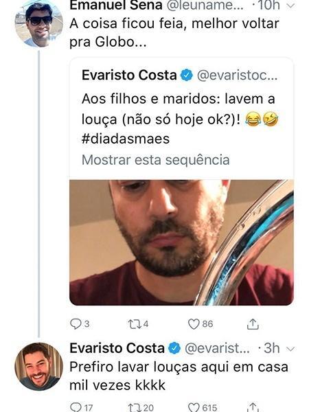 Evaristo Costa surpreende com resposta inusitada sobre voltar para a Globo