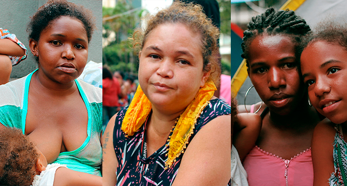 As mães Deise, Francisca e Daiane lutam por uma moradia para seus filhos