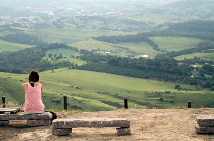 Vista do mirante da Pedra Bela Vista, em Socorro