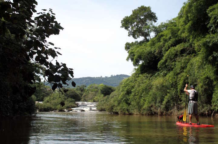 Stand Up Paddle, no Parque Monjolinho