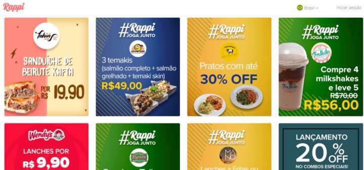 Nas promoções #jogajunto da Rappi você paga menos e come mais