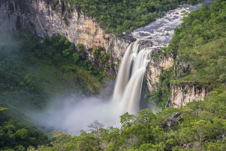 Saltos do Rio Preto, no Parque Nacional da Chapada dos Veadeiros