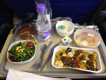 Refeição vegana da British Airways