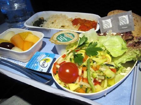 Opção vegana da United Airlines