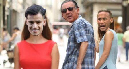 Meme de Galvão Bueno ‘trocando’ Neymar por Phillipe Coutinho