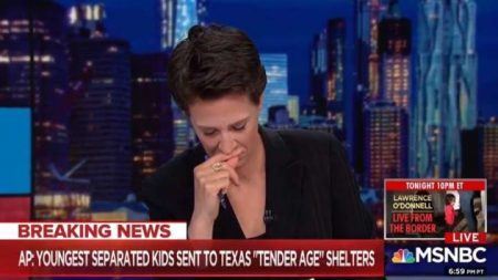 Rachel Maddow chorou ao vivo