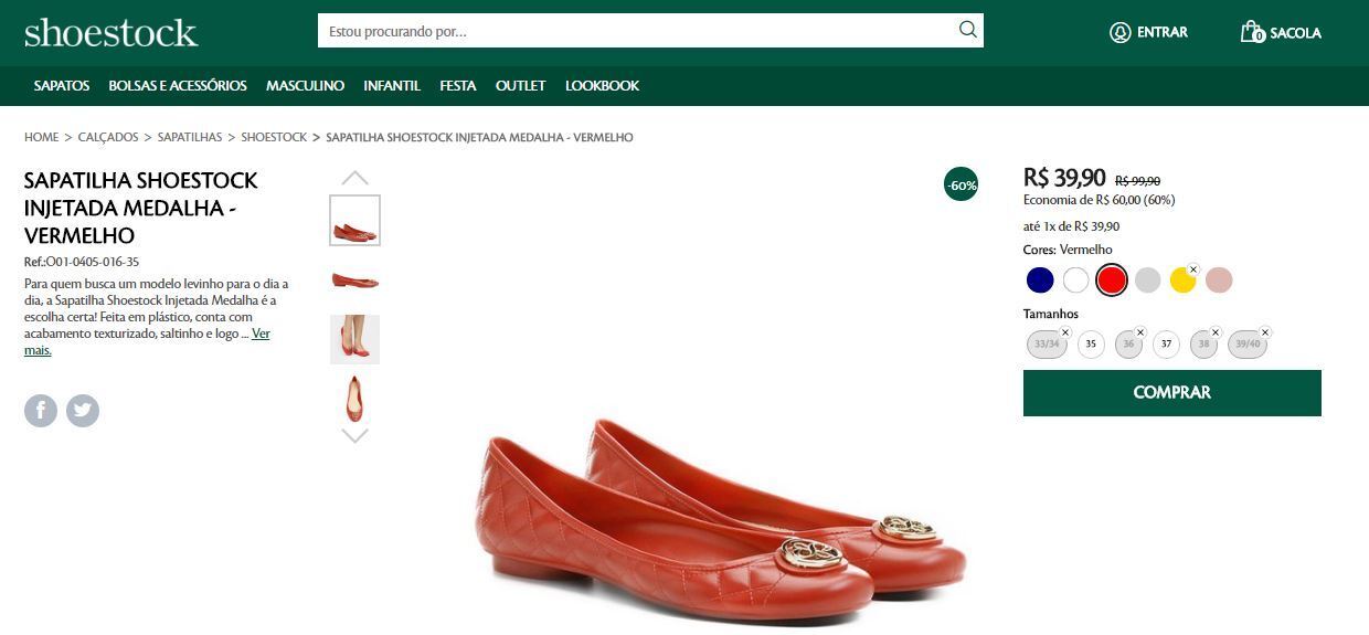 melhor site para comprar sapatilhas