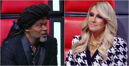 Carlinhos Brown e Claudia Leitte no “The Voice Brasil”