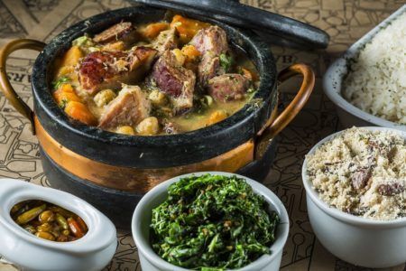 Durante o Festival de Inverno do Cadeg, os restaurantes vão oferecer pratos que não levam bacalhau, como esse cozido espanhol do Barsa Restaurante