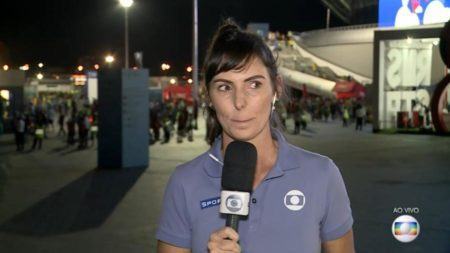 Glenda Kozlowski chorou ao vivo após derrota do Brasil