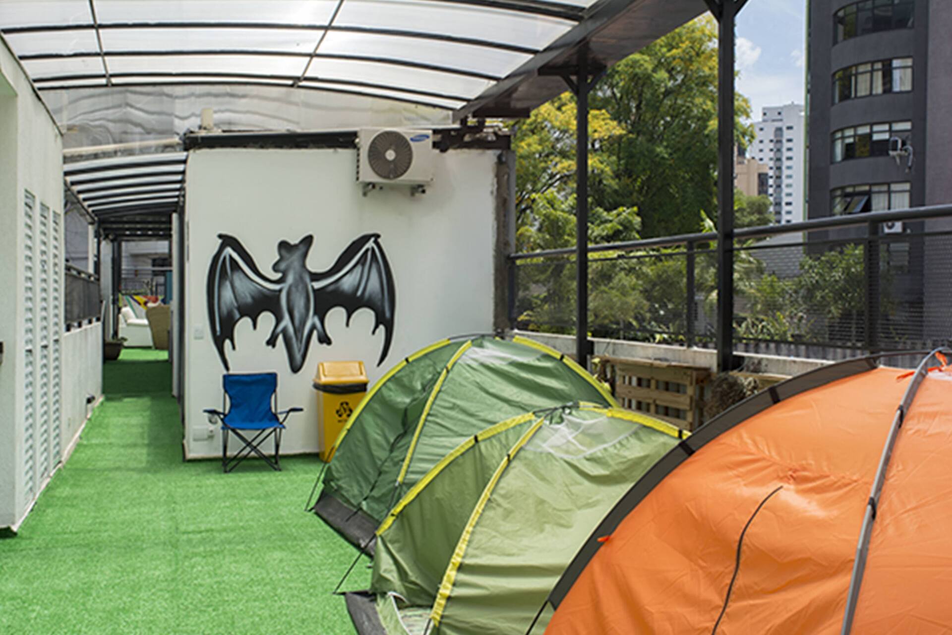 O Aki Hostel criou o  primeiro camping urbano da capital paulista