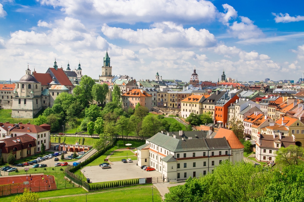 O centro histórico de Lublin está inteiramente preservado