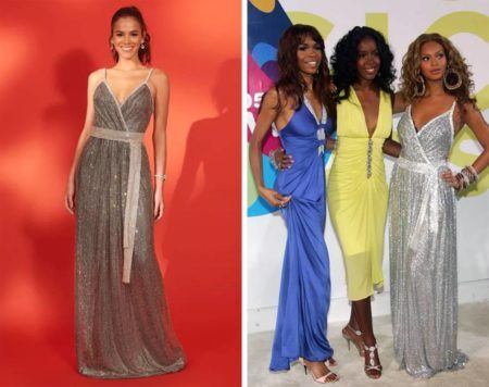 Bruna Marquezine e Beyoncé com o mesmo vestido