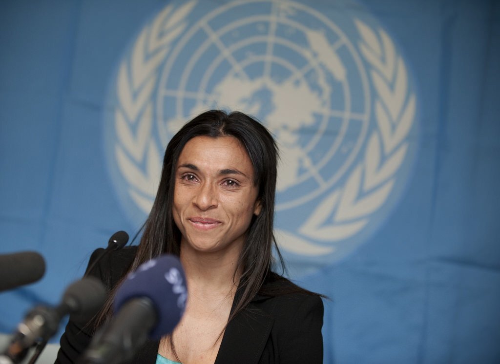 Marta já trabalhou como Embaixadora da Boa Vontade, de 2010 a 2018, para o PNUD