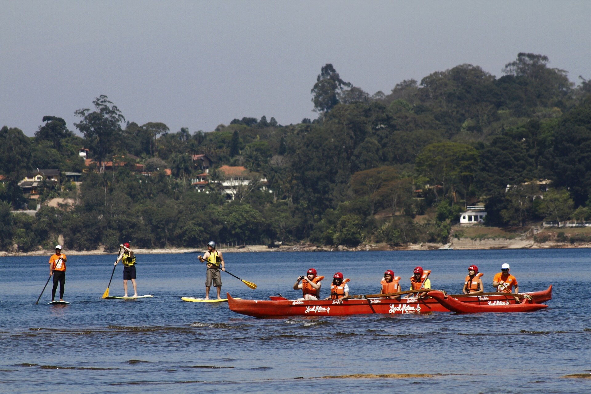 Um dia de SUP na represa de Guarapiranga