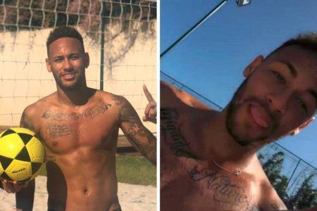Novas tatuagens de Neymar deram o que falar na web