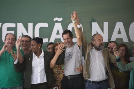 Eduardo Jorge, em 2014,em convenção do Partido Verde, em Brasília (DF)