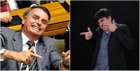 Marcelo Adnet imitando Jair Bolsonaro