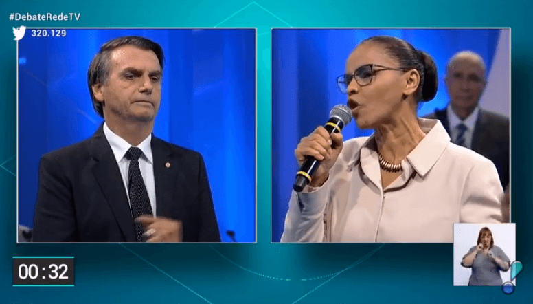 Marina Silva confrontou Bolsonaro após fala polêmica