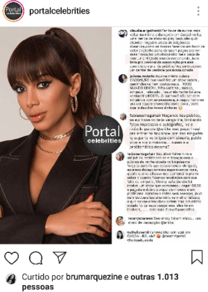 Bruna Marquezine disse que curtiu “sem querer” post crítico à Anitta