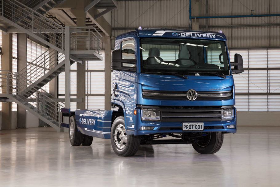 O caminhão elétrico é uma aposta da Volkswagen para o mercado brasileiro