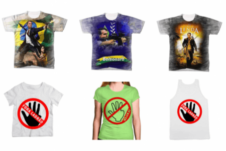 Camisetas pró-Bolsonaro e anti-Lula estavam disponíveis para venda virtual nas Lojas Americanas