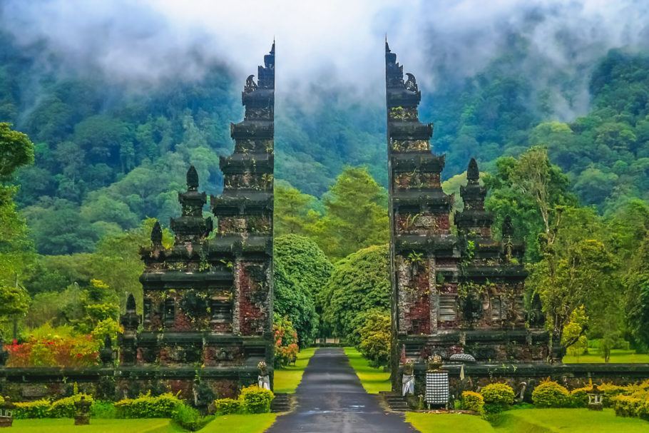 Templo em Bali, na Indonésia, um dos países que estão no roteiro do cruzeiro de volta ao mundo
