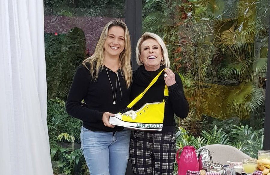 Fernanda Gentil ganhou aquela bolsa sapatão de Ana Maria Braga e fez a alegria da internet