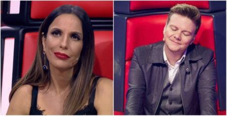 Ivete Sangalo ficou visivelmente emocionada durante homenagem a Michel Teló no The Voice Brasil