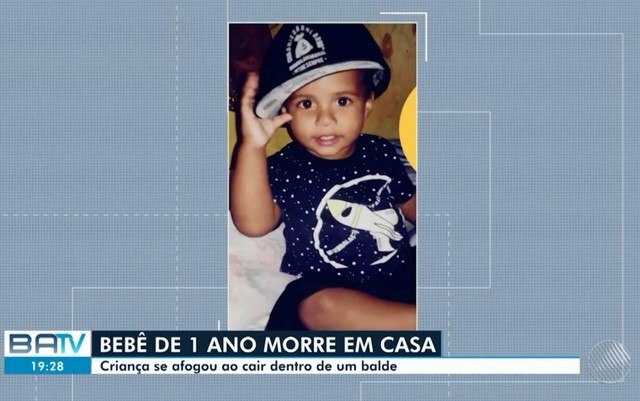João Gabriel Souza Conceição de um ano, morreu por conta de um acidente