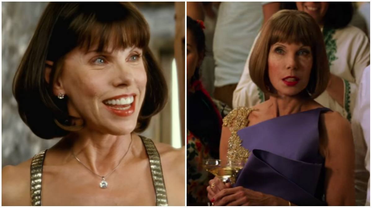 Antes e depois de Christine Baranski em “Mamma Mia”