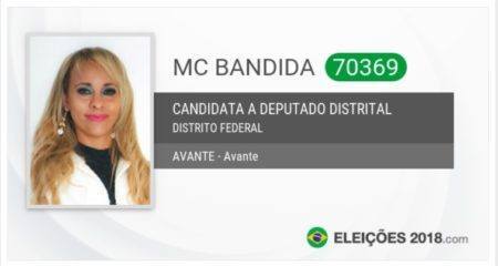 MC Bandida concorre como deputada estadual do DF pelo Avante
