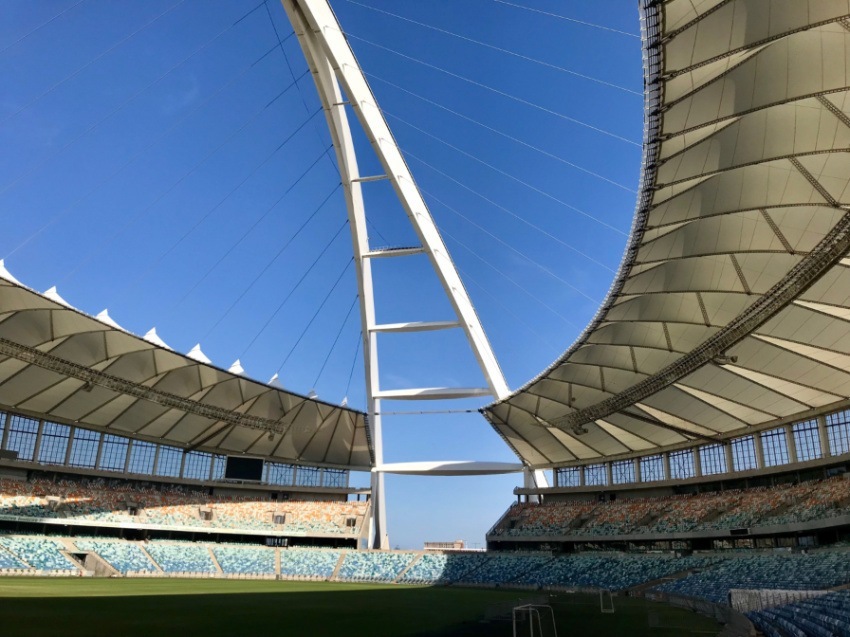 Moses Mabhida Stadium, em Durban, onde aconteceu a Copa do Mundo de 2010