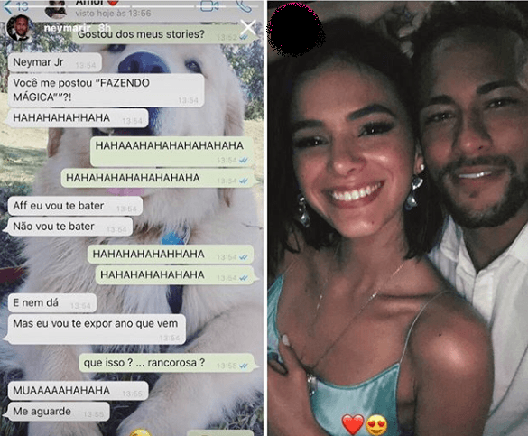 Neymar divulga de conversa íntima com Bruna Marquezine