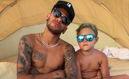 Neymar divulgou vídeo do tombo do filho, Davi Lucca