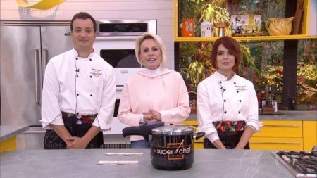 Rafael Cortez eliminou Françoise Forton, sua segunda dupla do “Super Chef”, do “Mais Você”