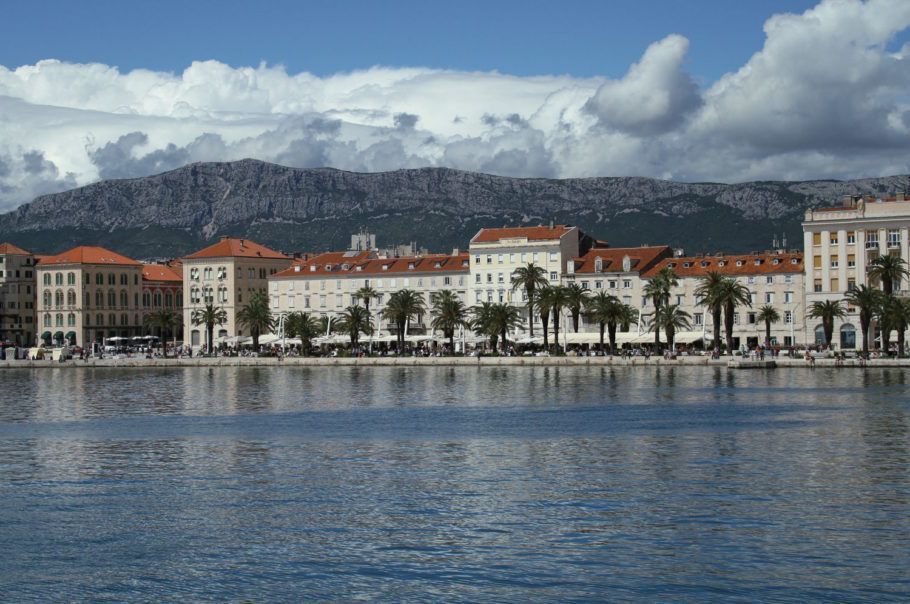 Vista do porto de Split
