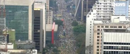 Ato reuniu público pró-Bolsonaro na avenida Paulista