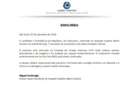 Boletim médico de Jair Bolsonaro (PSL)