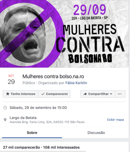 O evento está marcado para o dia 29 de setembro