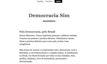 Manifesto ‘Democracia Sim’