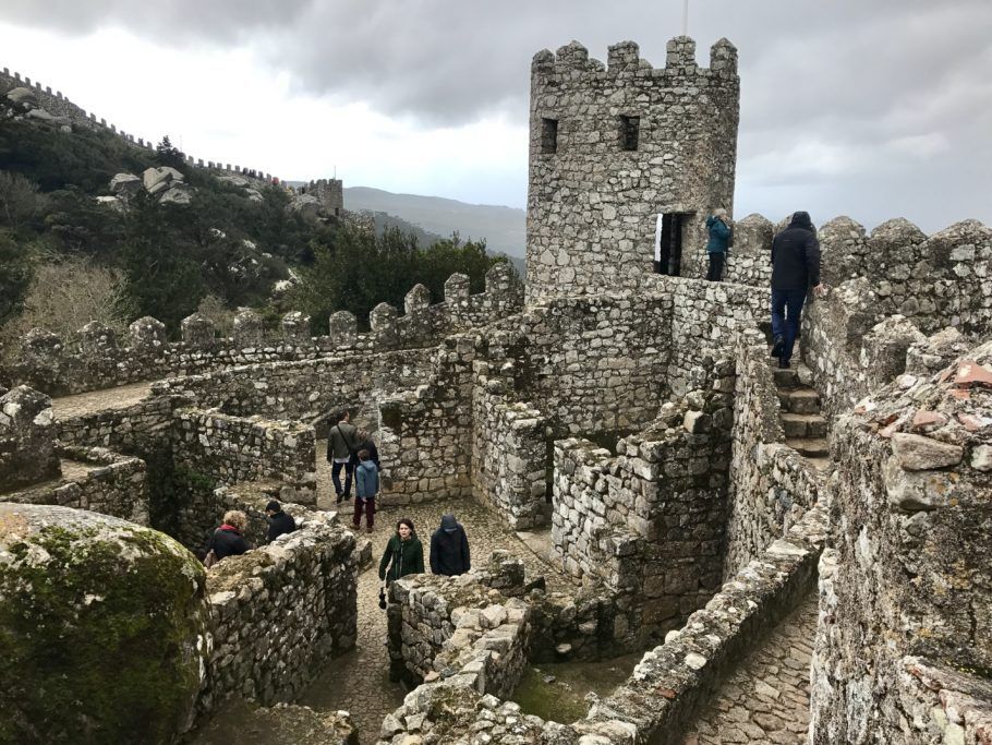 As ruínas do castelo dos Mouros, uma das atrações de Sintra
