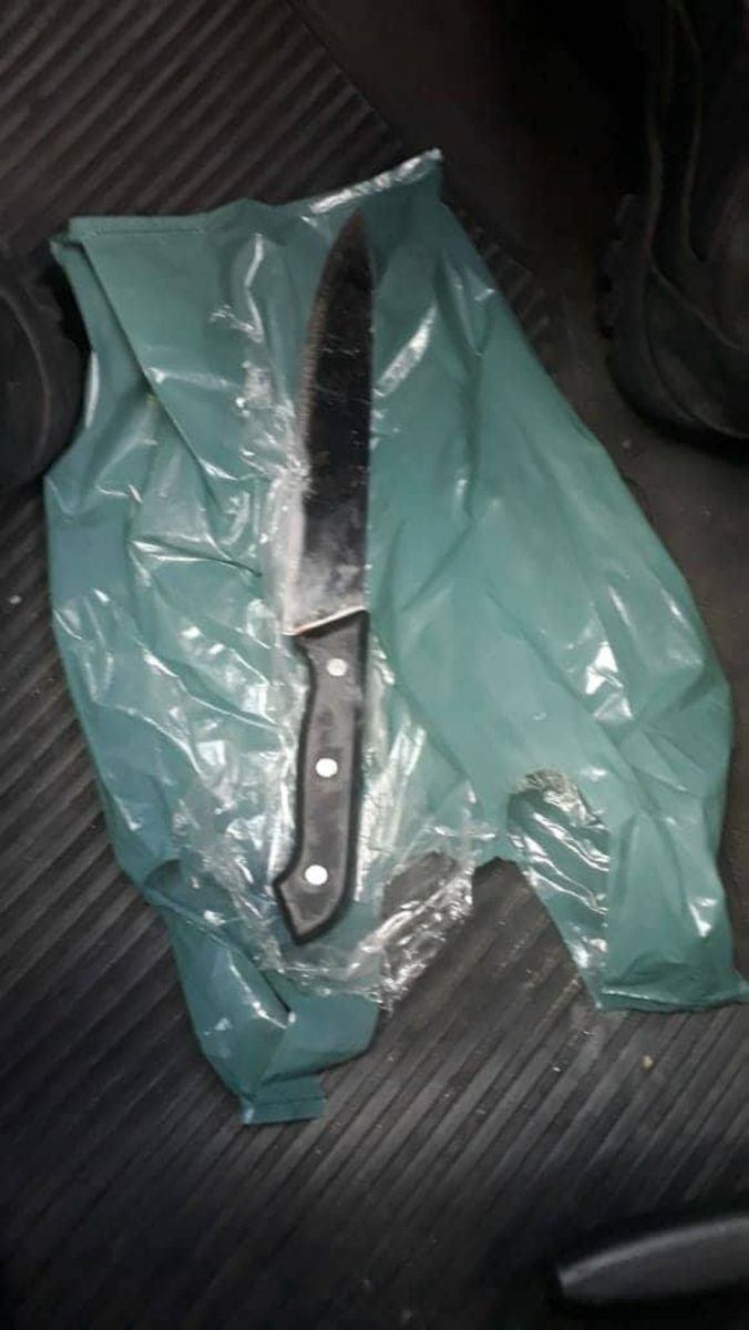 A faca usada no atentado contra Bolsonaro