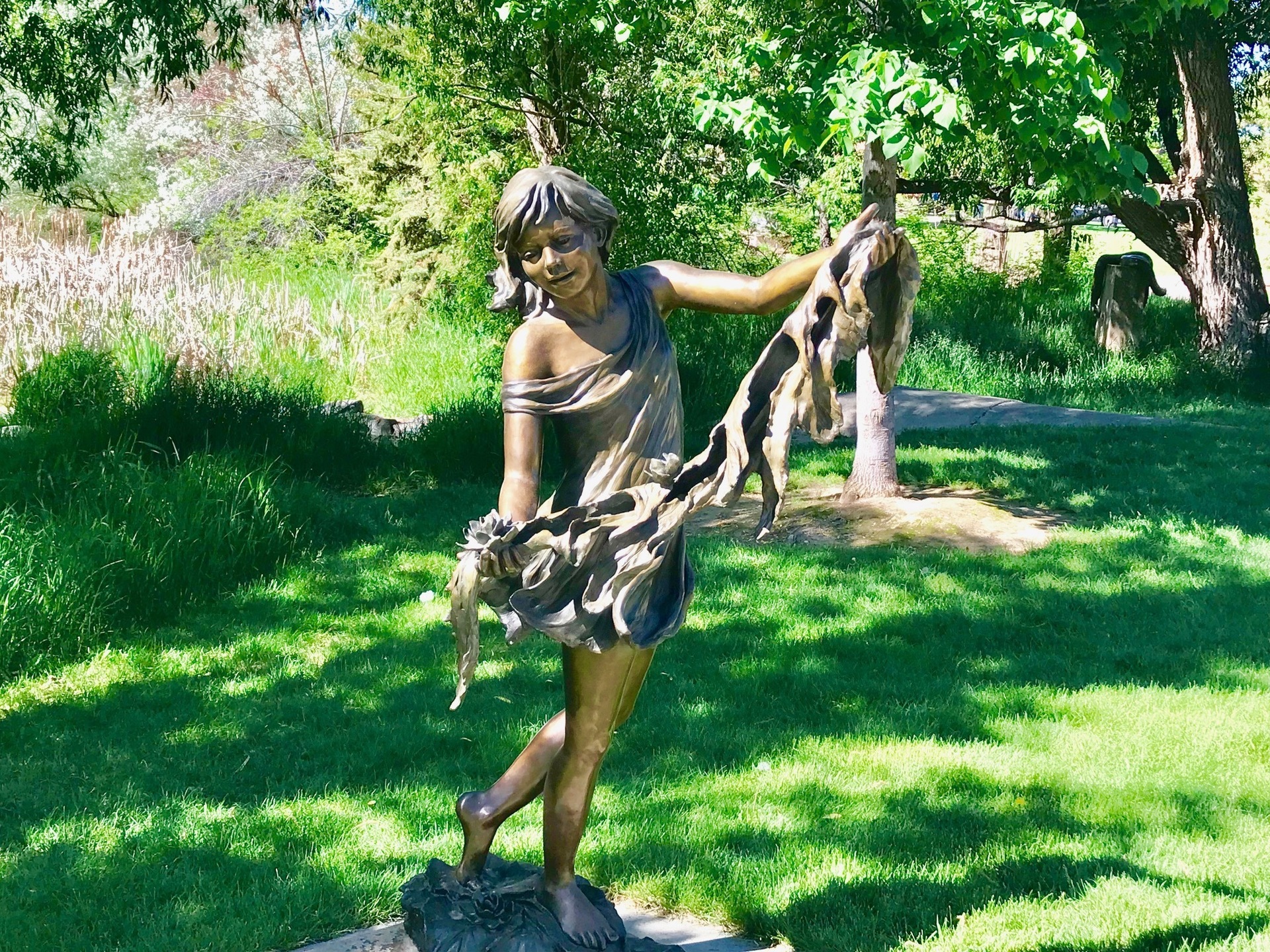 O jardim das esculturas em Loveland