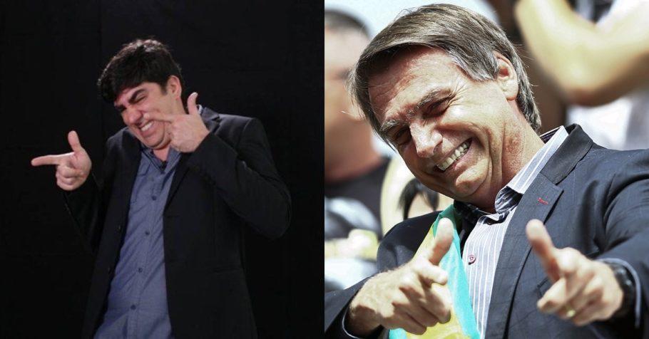 Marcelo Adnet, que imitou Jair Bolsonaro em série durante a campanha eleitoral
