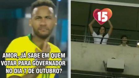 Candidato ao governo de Alagoas, Renan Filho usou as imagens de Neymar e Bruna Marquezine durante campanha